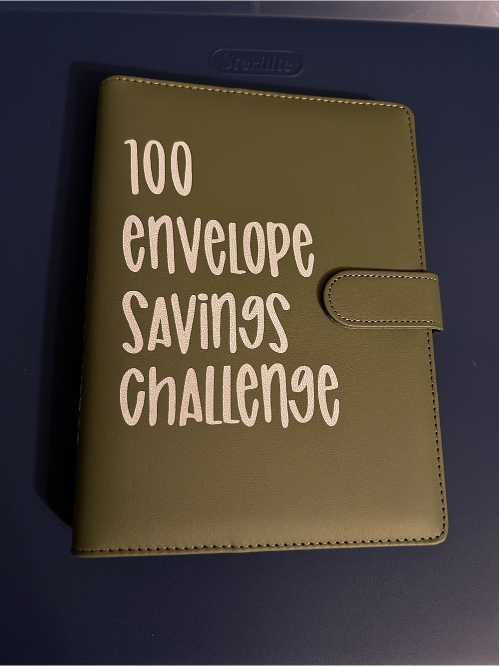 100 Envelope Challenge Budget Planner $5,050 Money Saving Cash Book-Olive green